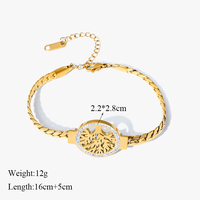 Stainless Steel Tree of Life Bracelet. 2